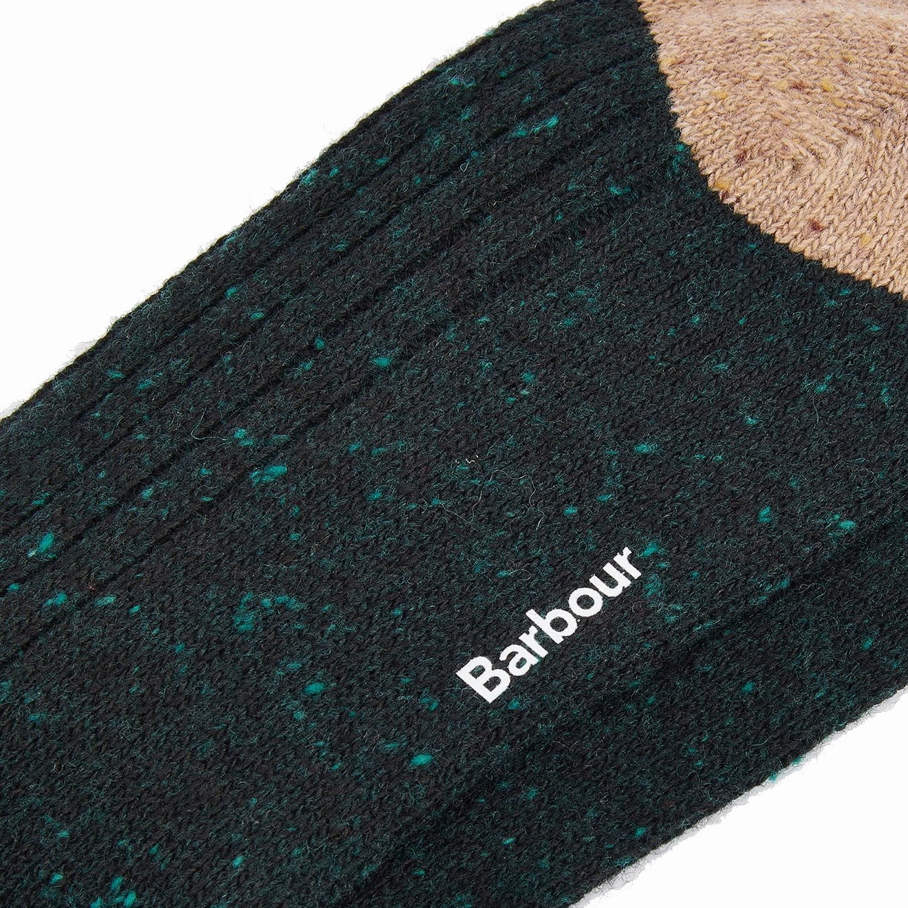 Barbour Houghton Socks Evergreen/Sandstone