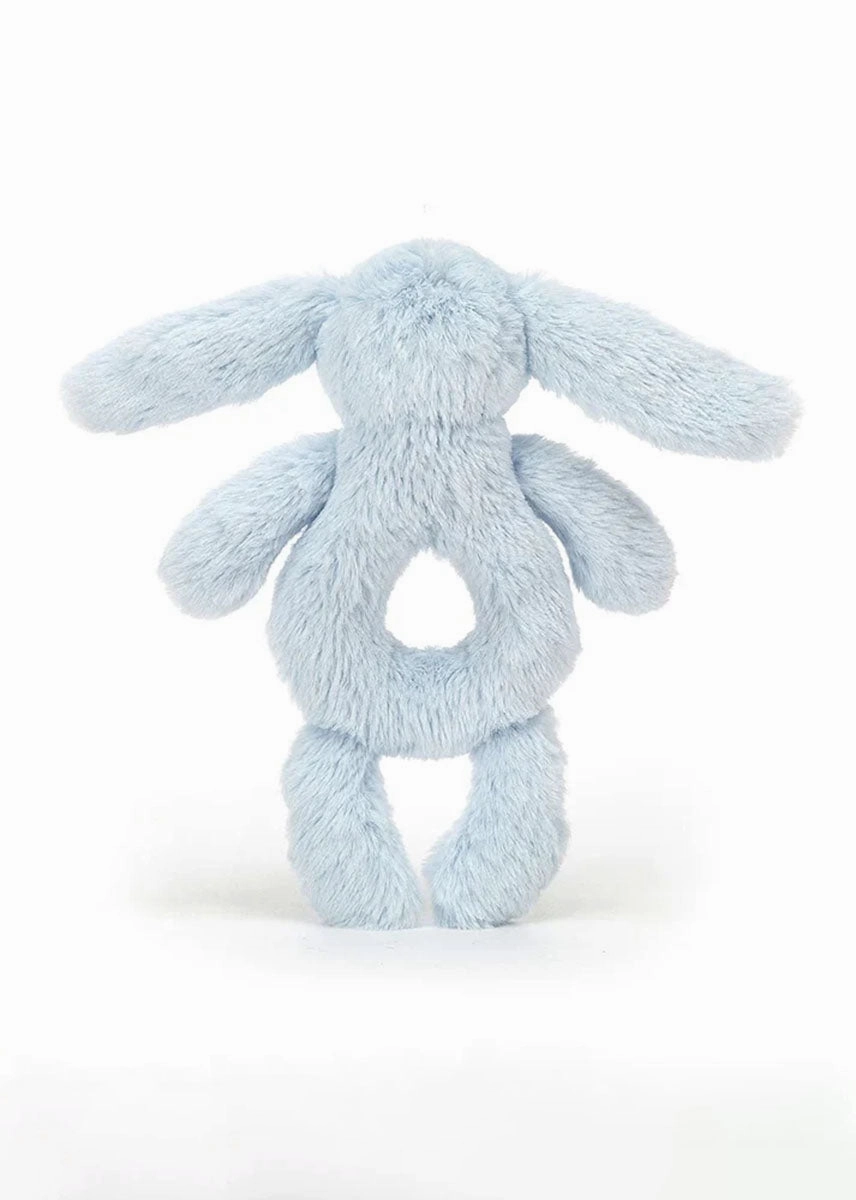 Bashful Blue Bunny Ring Rattle