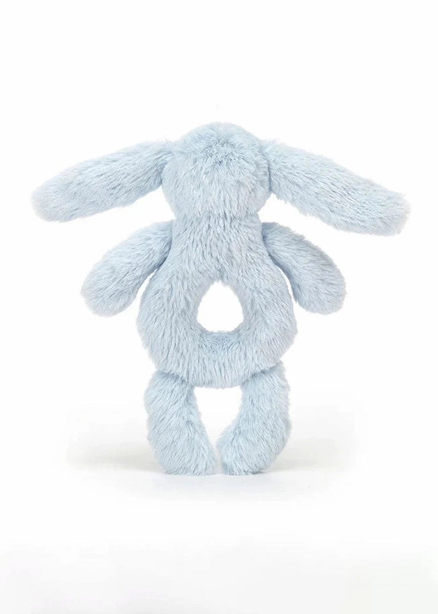Bashful Blue Bunny Ring Rattle