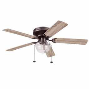 Better Homes & Gardens BHS100010395001 Wyndham 52" Bronze Indoor Ceiling Fan w/Light, 5 Blades