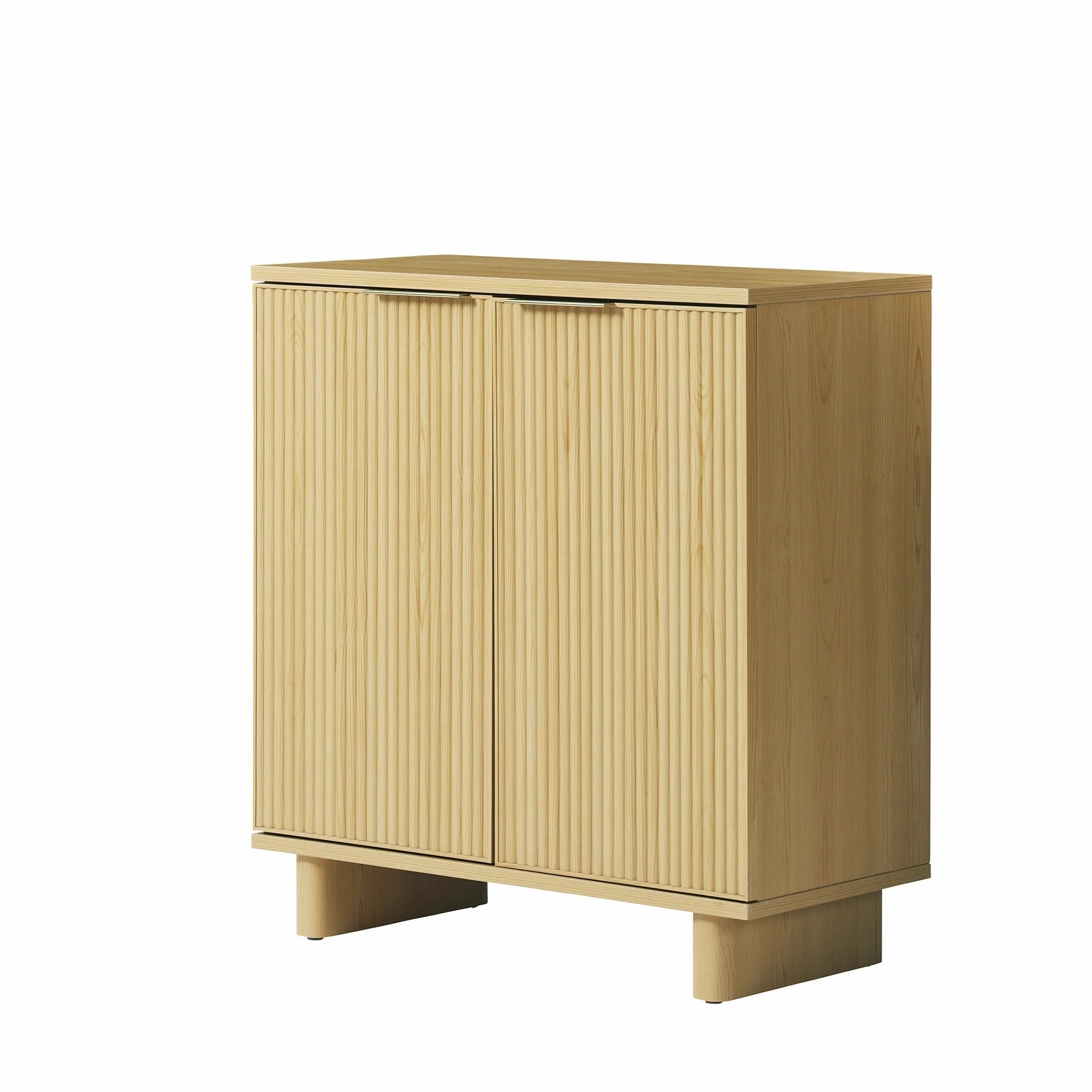 Better Homes & Gardens BHS436278705002 Lillian Fluted Accent Cabinet, Natural Pine Finish