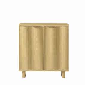 Better Homes & Gardens BHS436278705002 Lillian Fluted Accent Cabinet, Natural Pine Finish