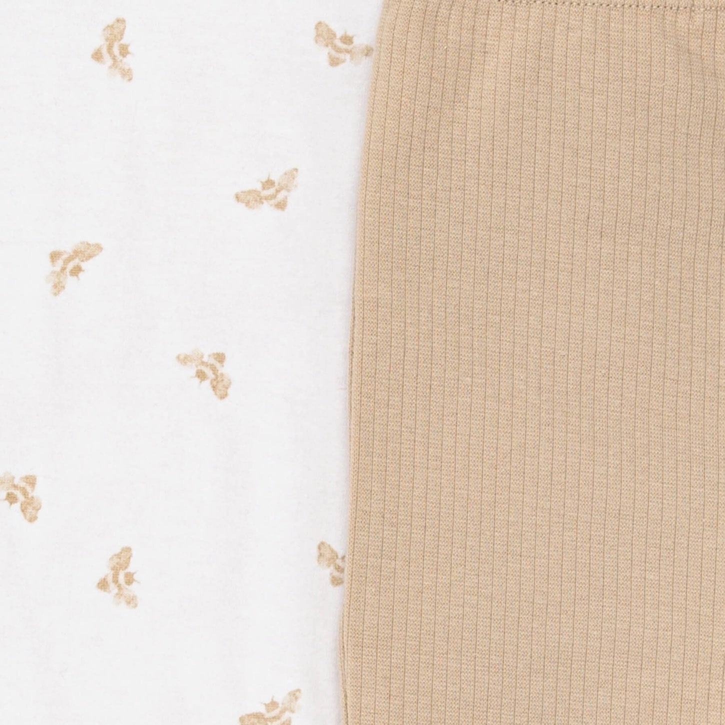 Bodysuit and Ribbed Pant Set - Golden Bee - Cloud