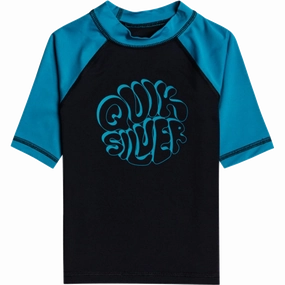 Boys' Bubble Trouble Short Sleeve UPF Rashguard