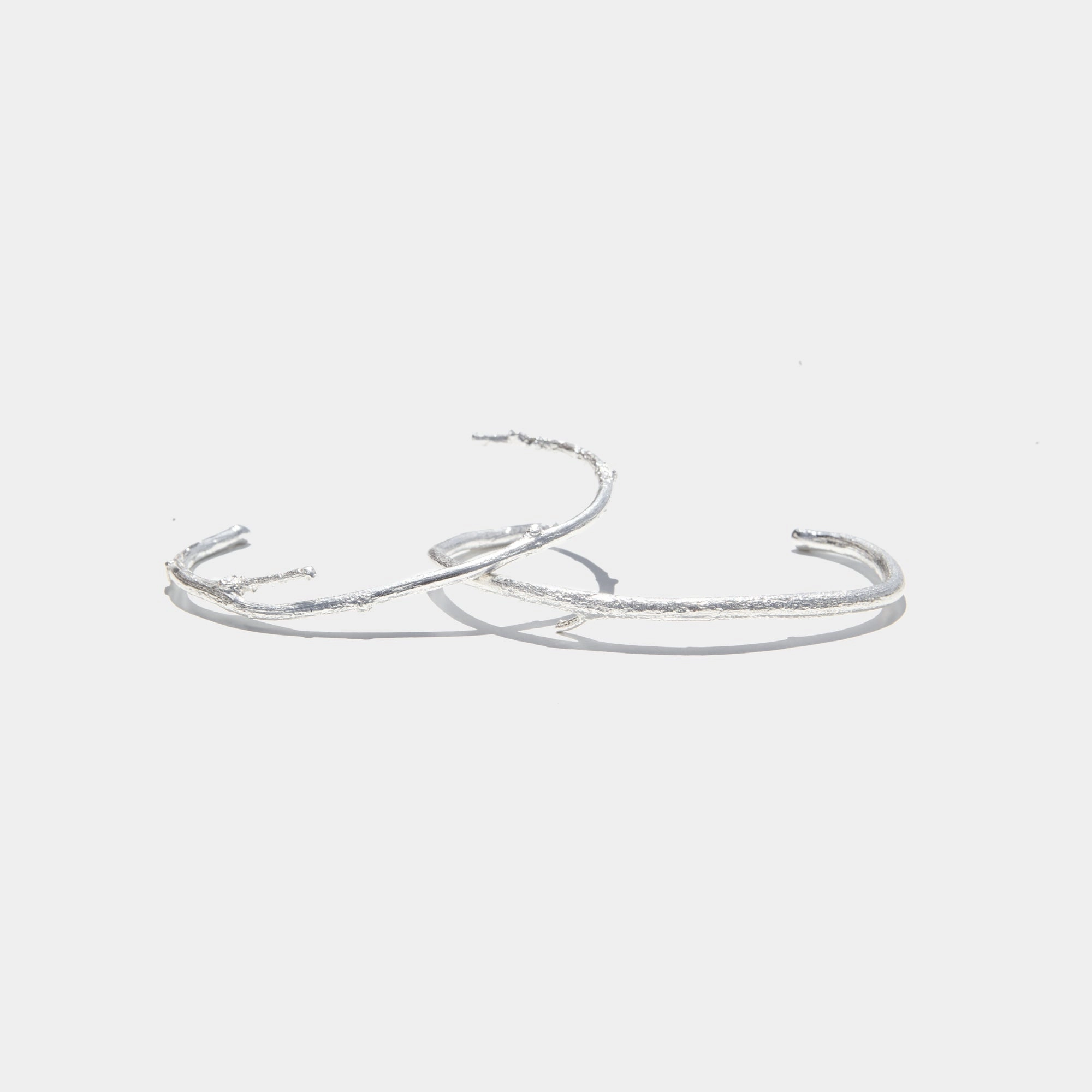 Branch Cuffs in Silver
