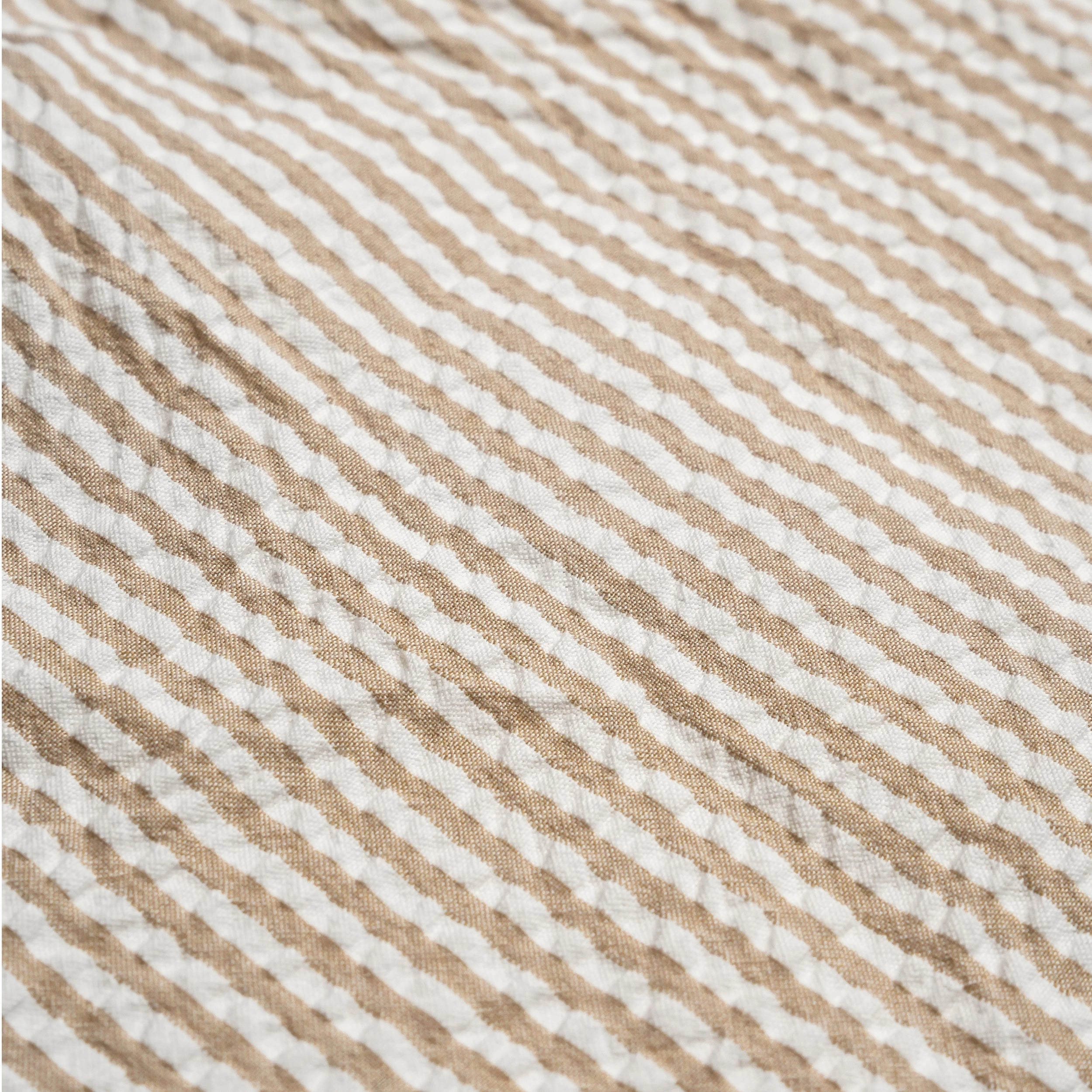 Brown Stripes | Organic Short Bubble Romper