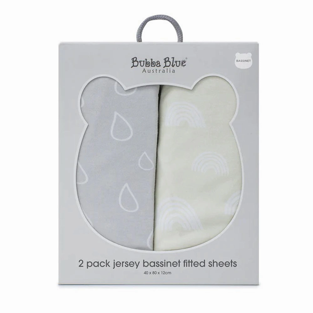 Bubba Blue Nordic 2pk Jersey Bassinet Fitted Sheet