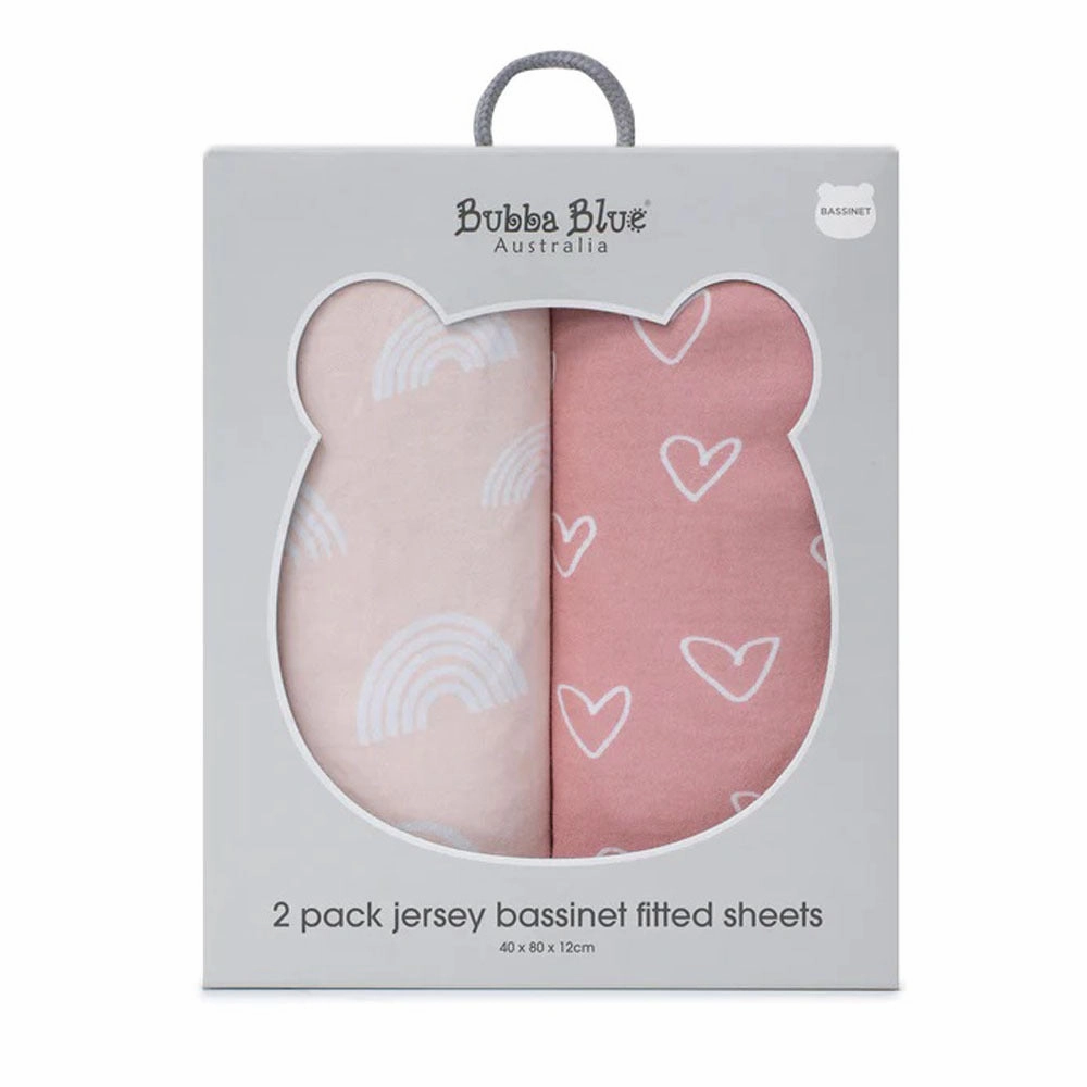 Bubba Blue Nordic 2pk Jersey Bassinet Fitted Sheet