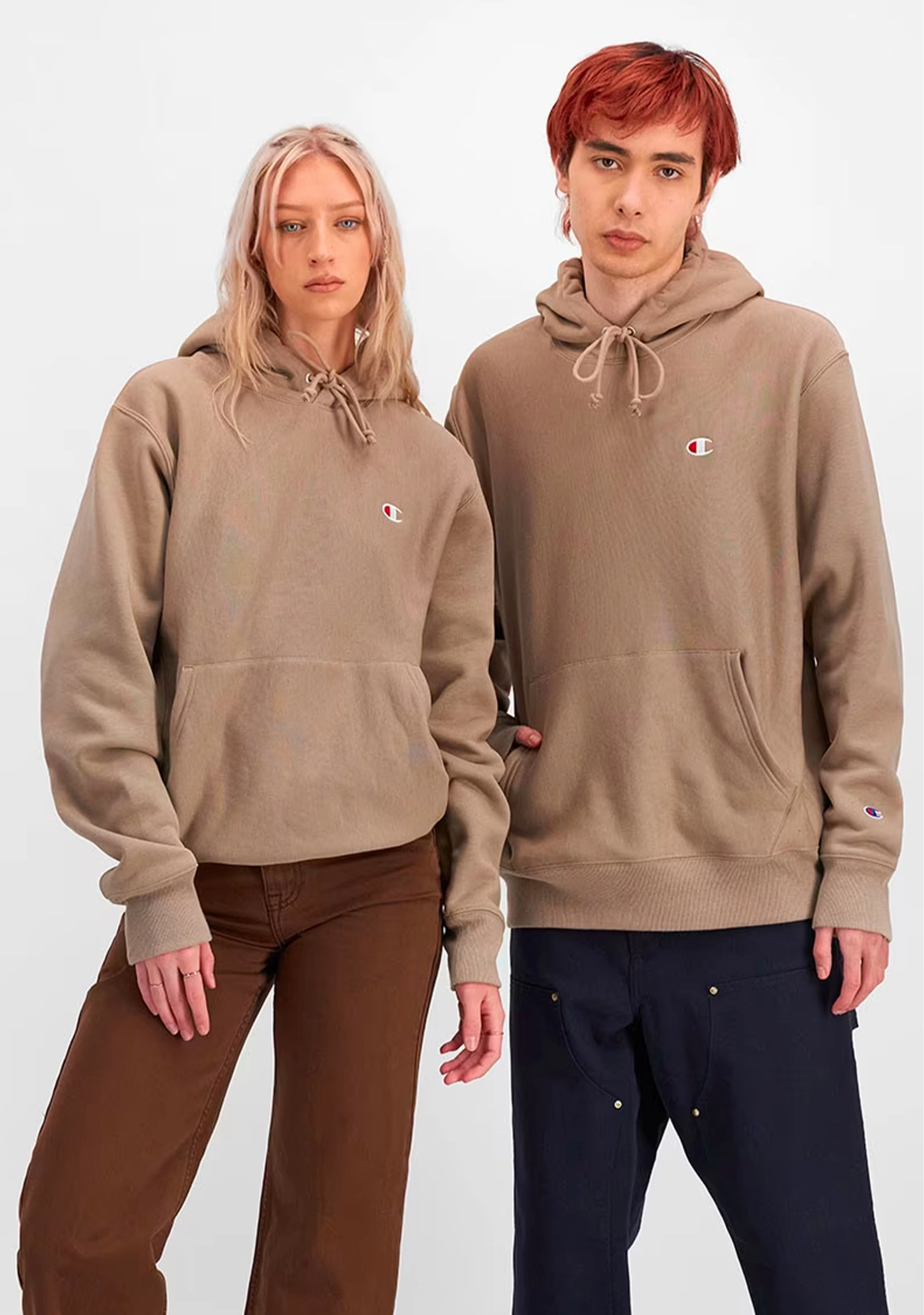 Champion Reverse Weave Hoodie Beige