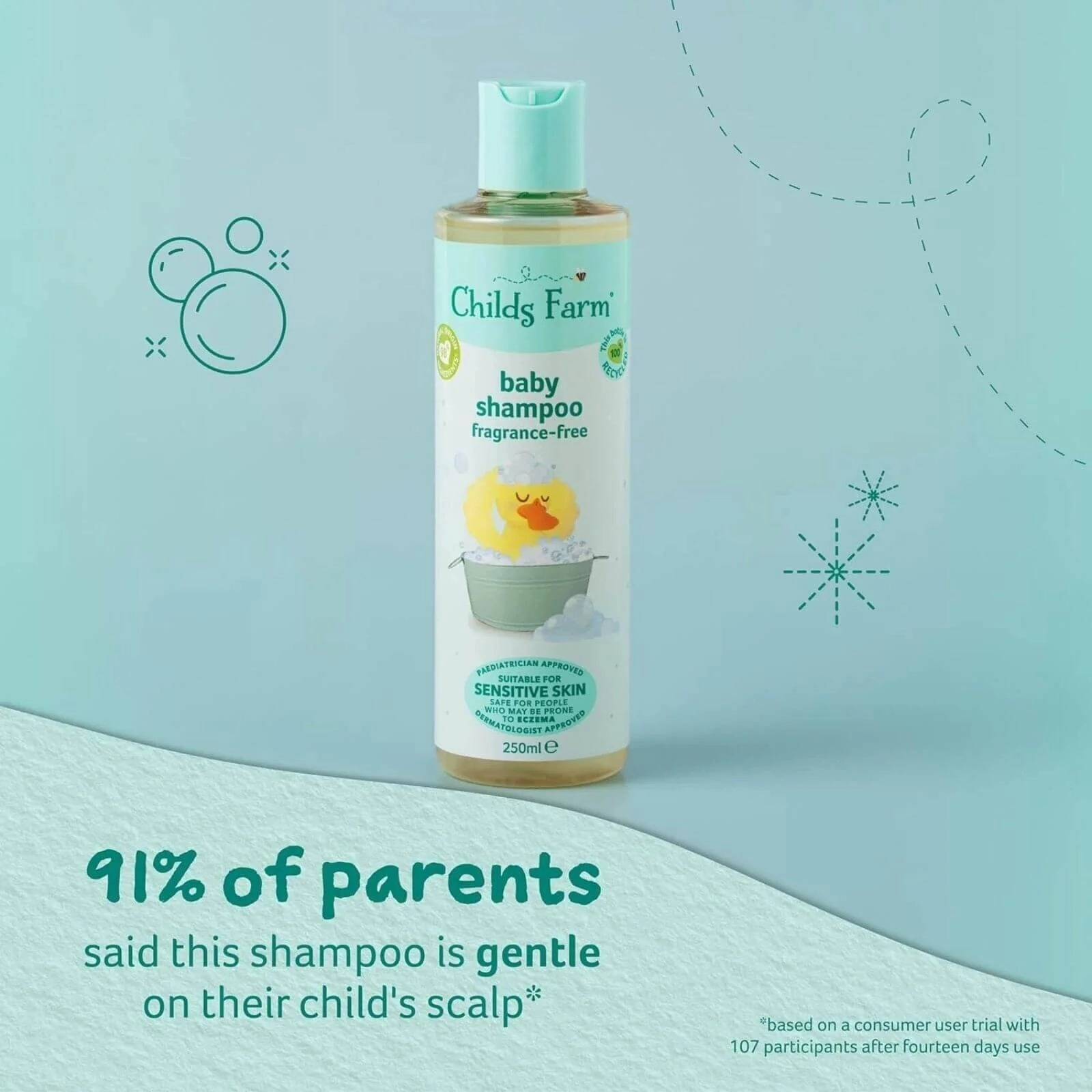 Childs Farm Baby Shampoo Unfragranced 250ml