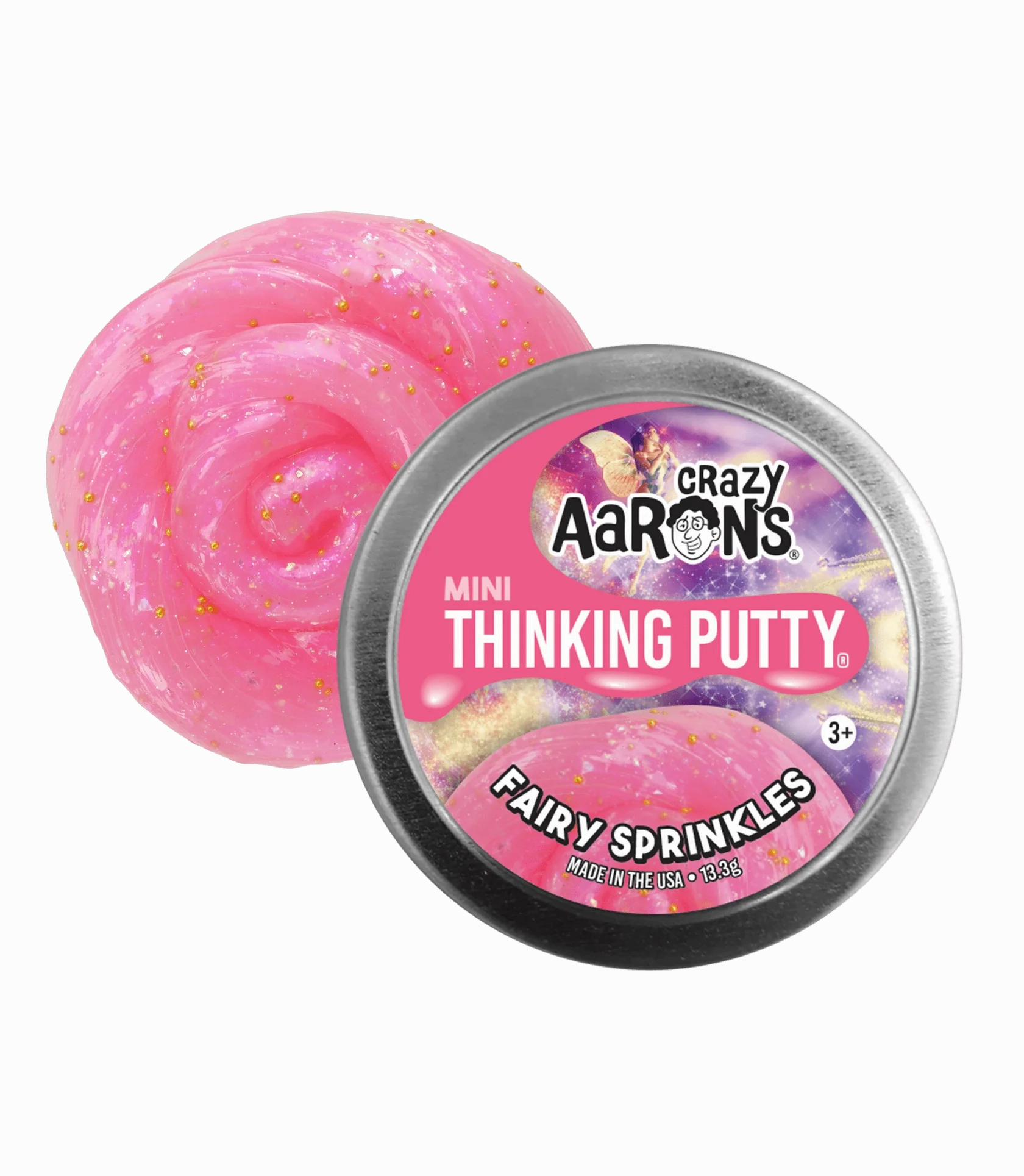 Crazy Aaron's Thinking Putty - Fairy Sprinkles Mini Tin 0.47oz