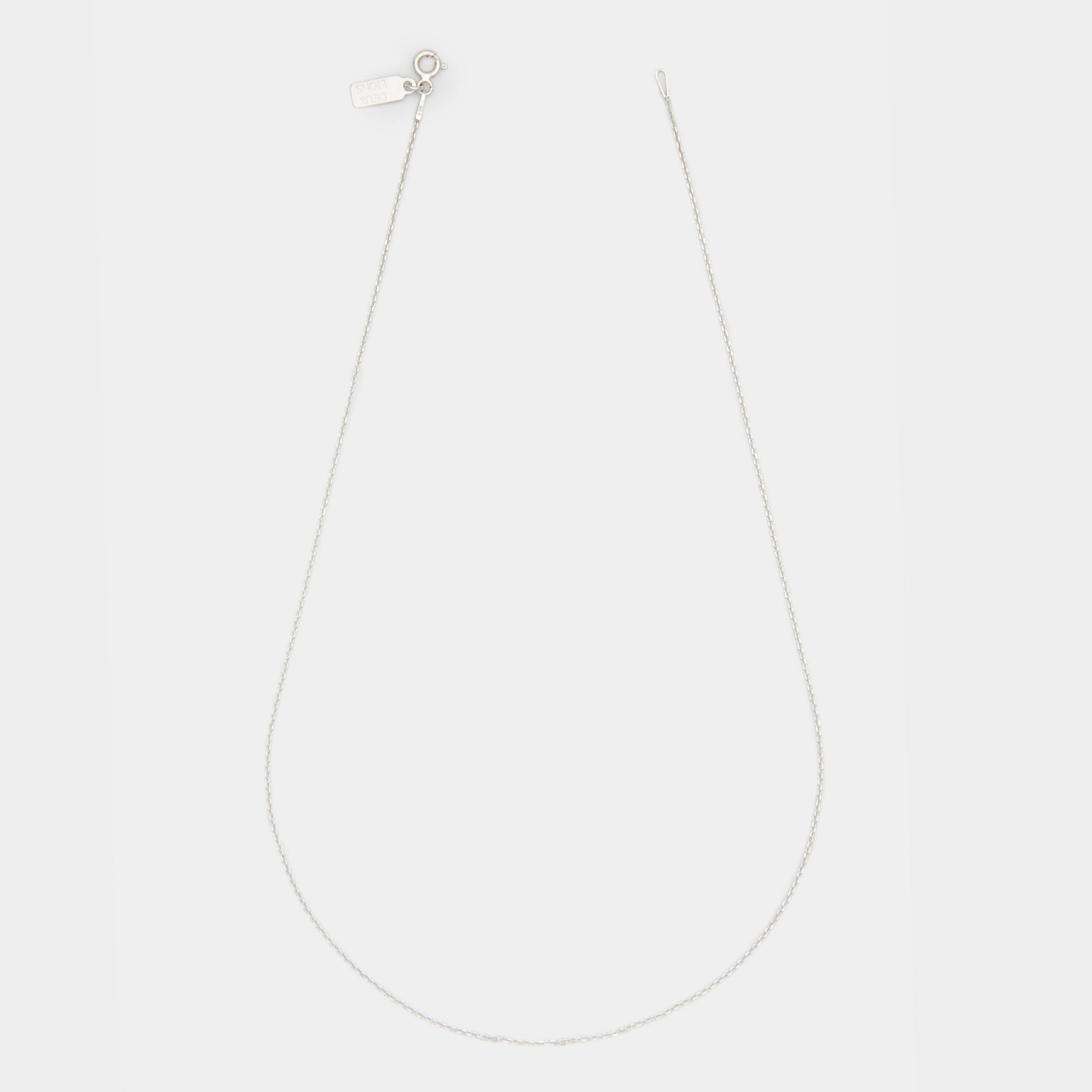 Dainty Diamond Cut Chain in Silver