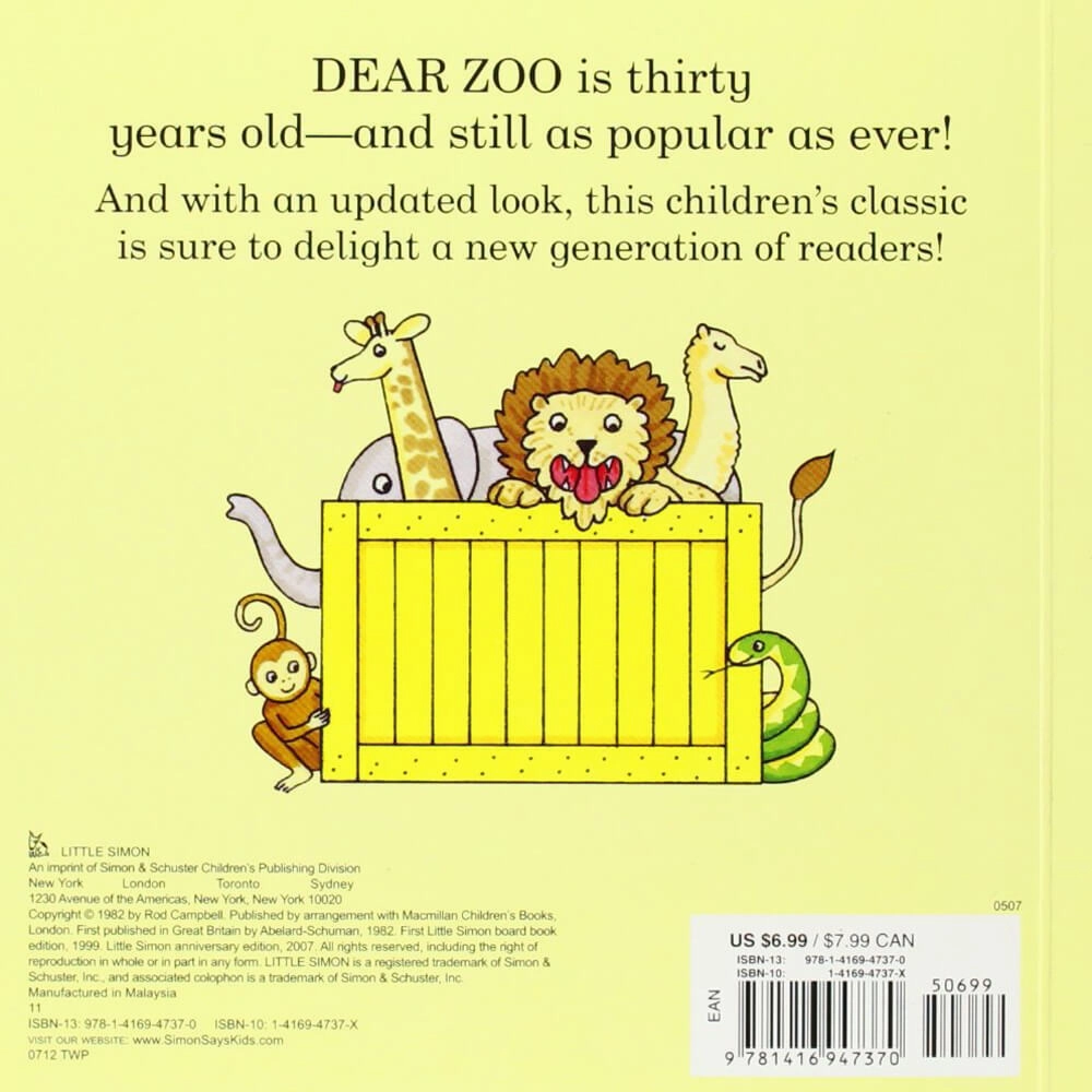 Dear Zoo Board Book