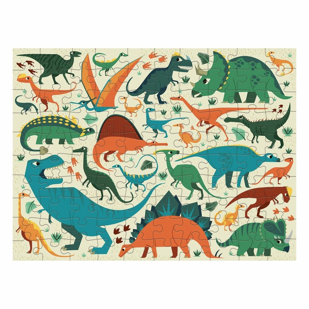 Dinosaur Dig Double-Sided Puzzle 100pc