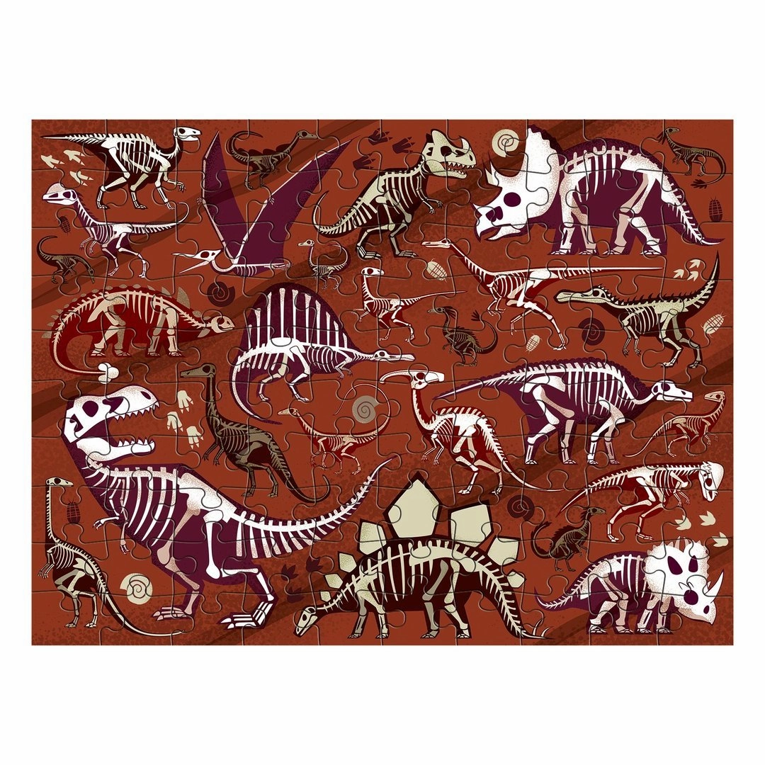 Dinosaur Dig Double-Sided Puzzle 100pc