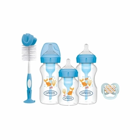 Dr. Brown's Natural Flow Options  Anti-Colic Baby Bottle Gift Set - Blue