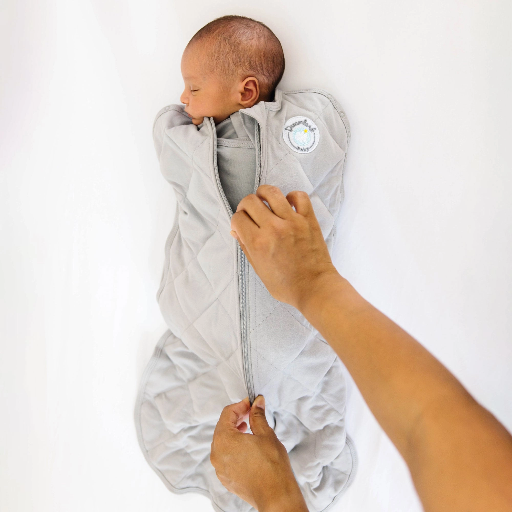 Dream Weighted Swaddle - 2nd Generation - Moon Grey