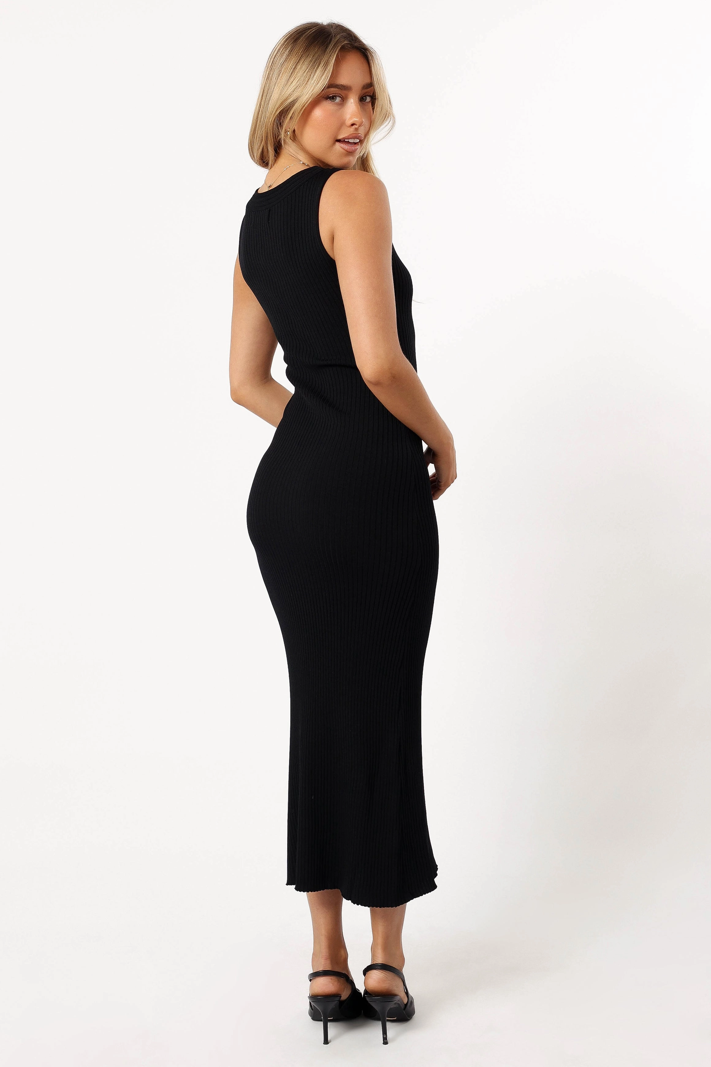 Easton Maxi Knit Dress - Black