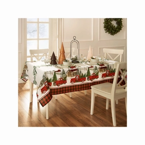 Elrene Home Fashions Vintage Christmas Tablecloth - MULTI ONE SIZE