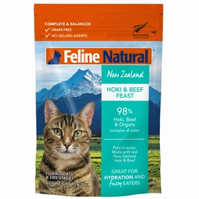 Feline Natural Feline Natural Pouch Beef & Hoki Feast Cat Food