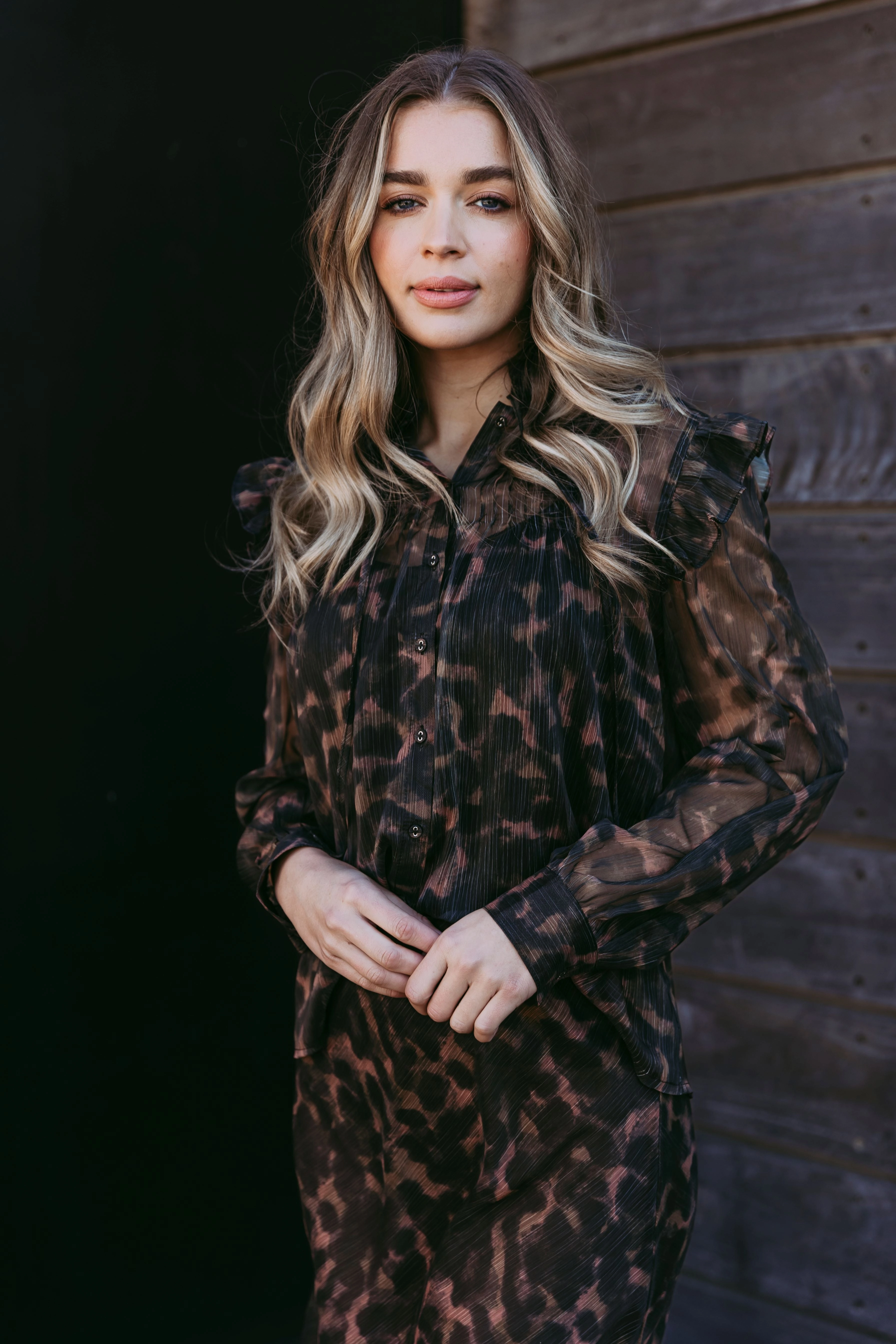 Foxwood Tulliana Leopard Top Leopard Print