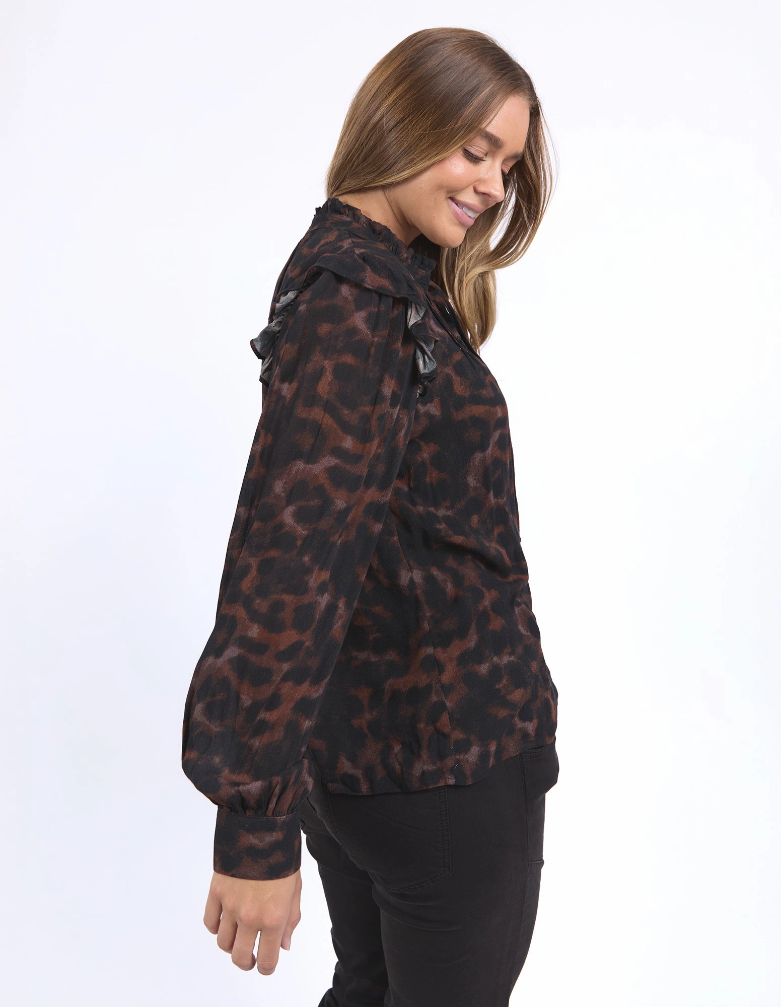 Foxwood Tulliana Leopard Top Leopard Print