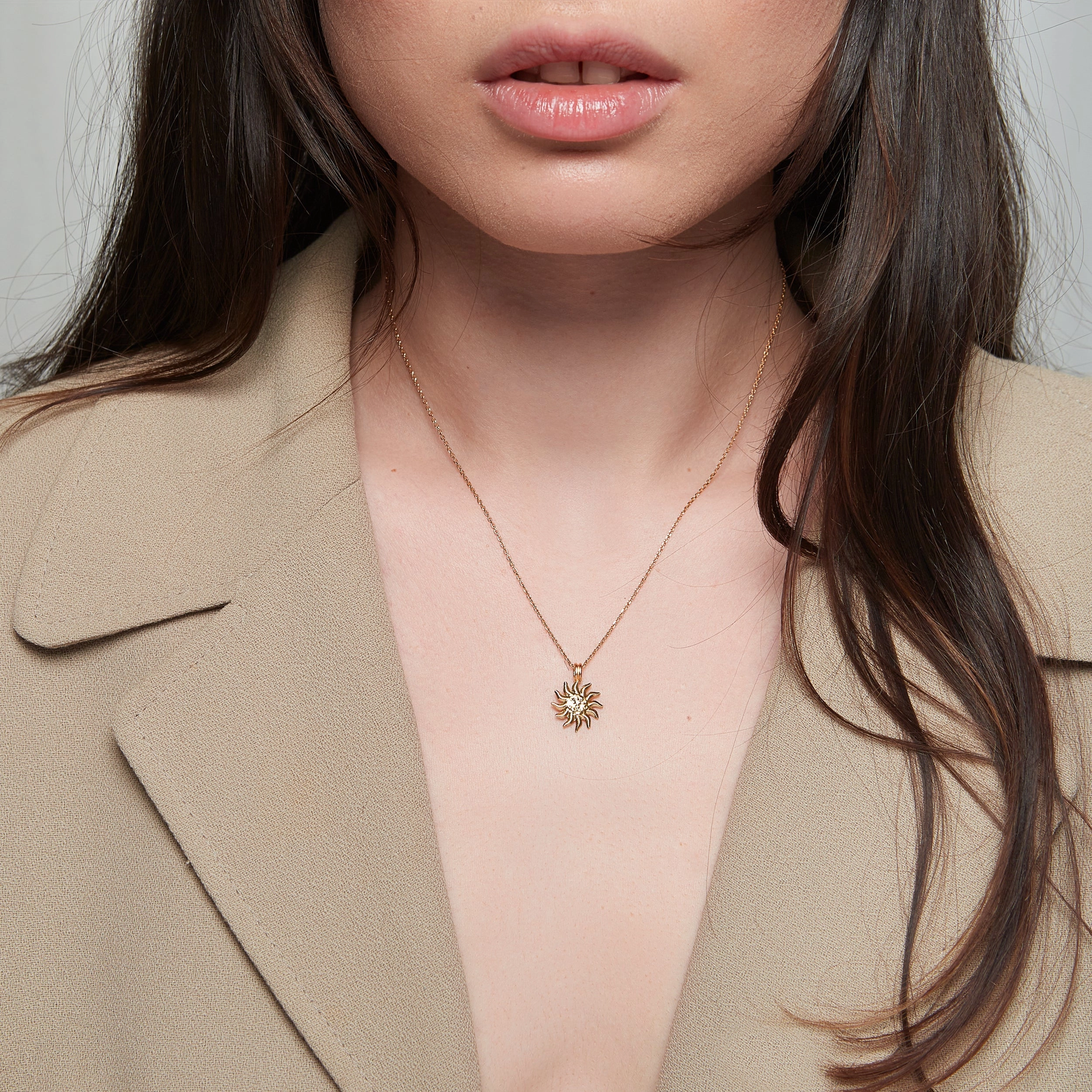 Golden Solana Necklace in Solid 14k Solid Gold