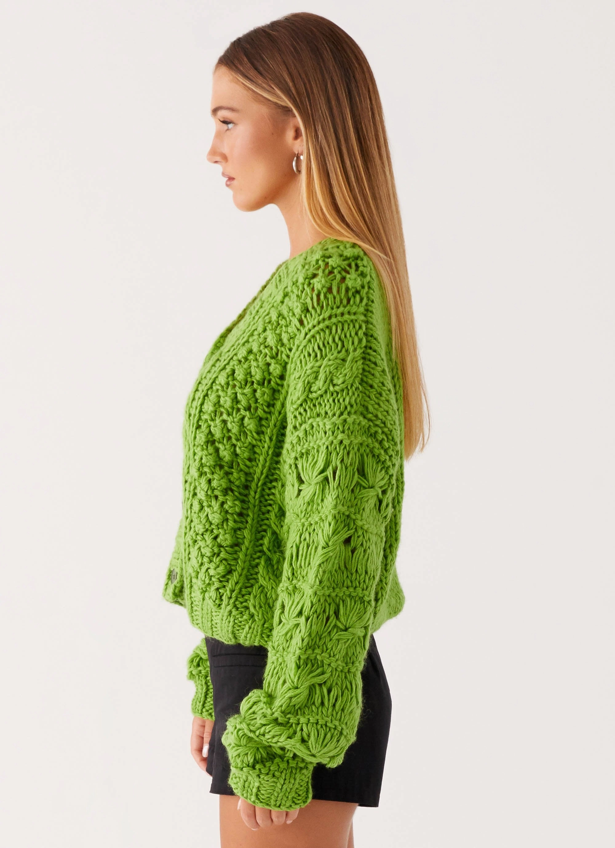 Hazel Knit Cardigan - Green