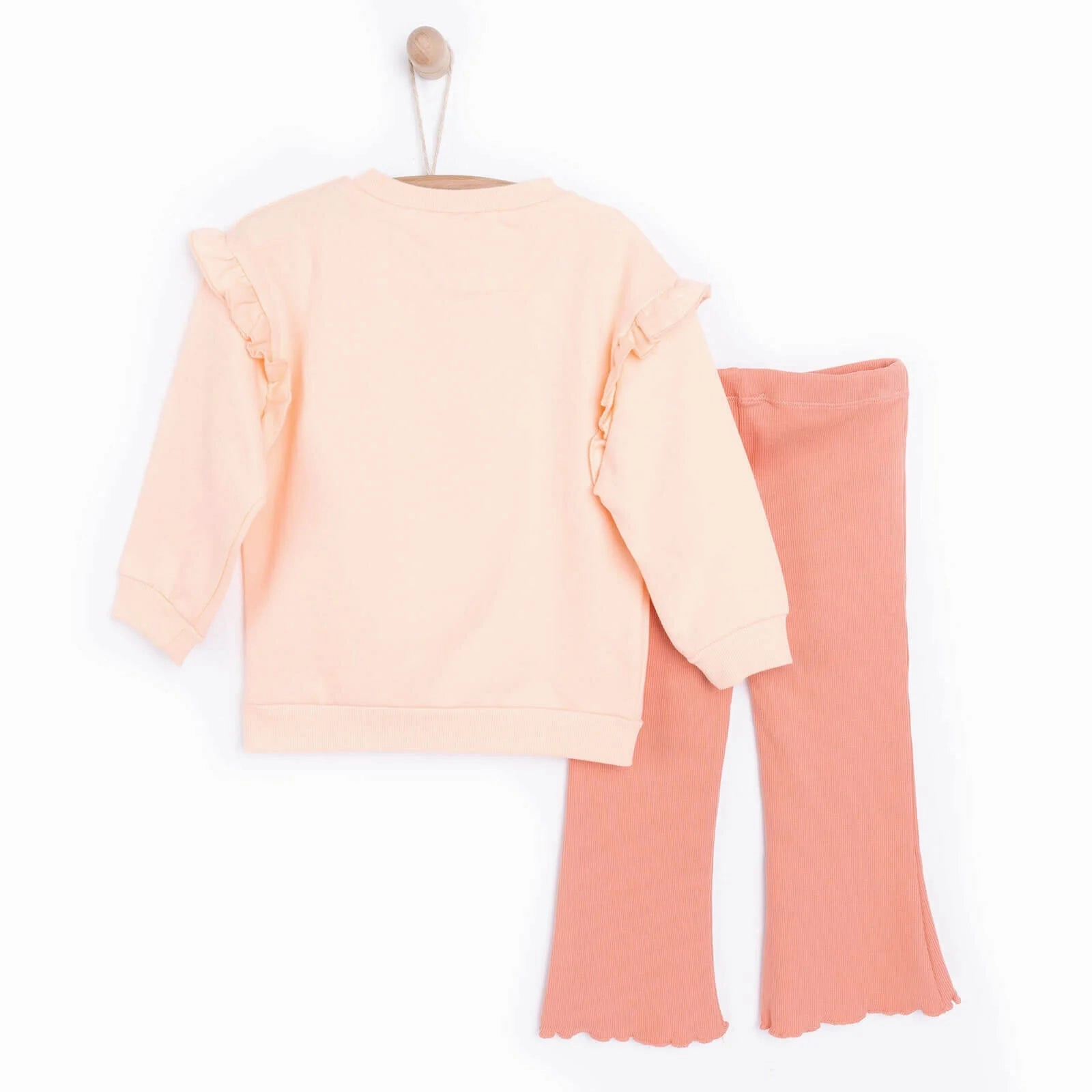 HelloBaby Sweatshirt Footless Bottom - Salmon