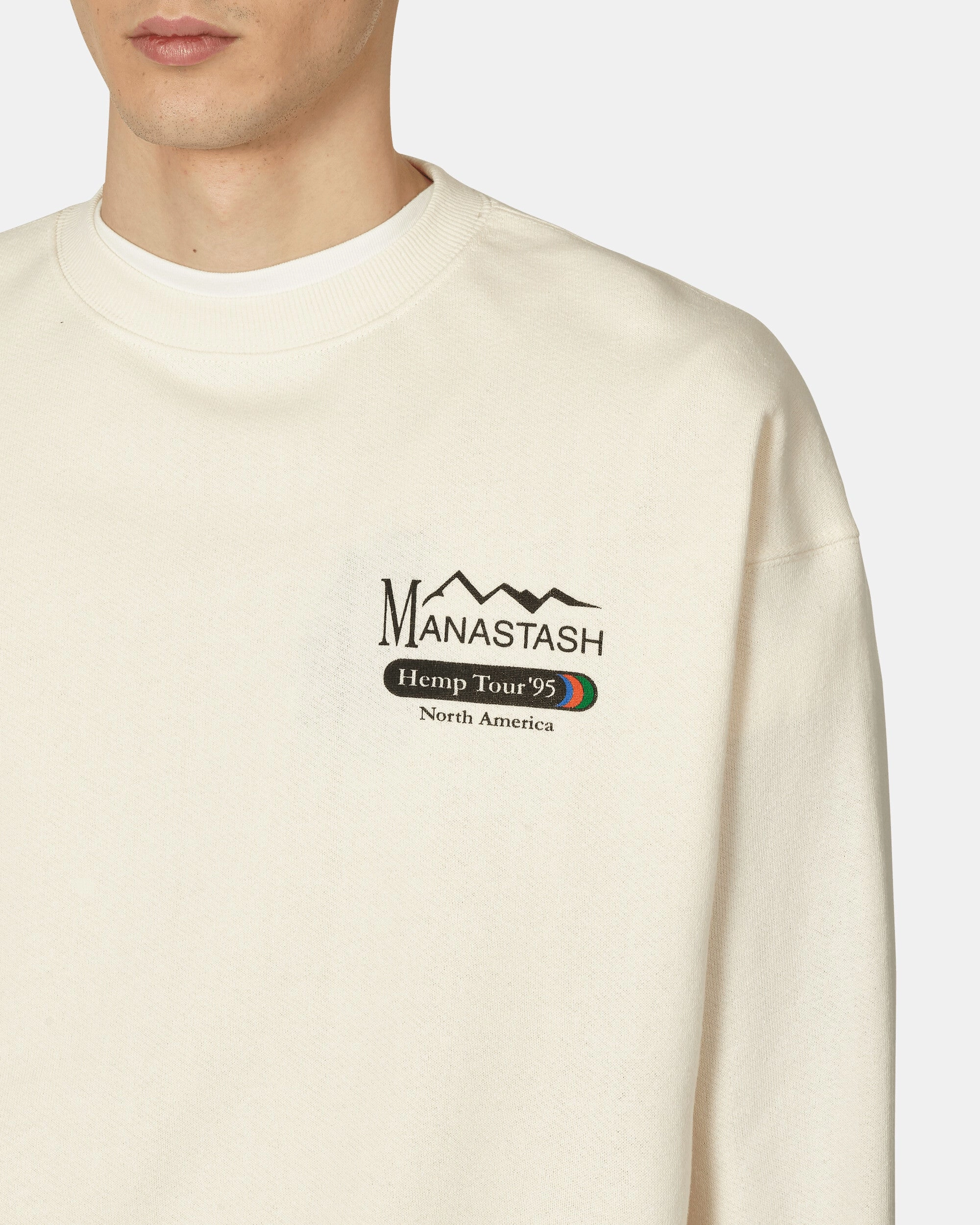 Hemp Tour Cascade Crewneck Sweatshirt Natural