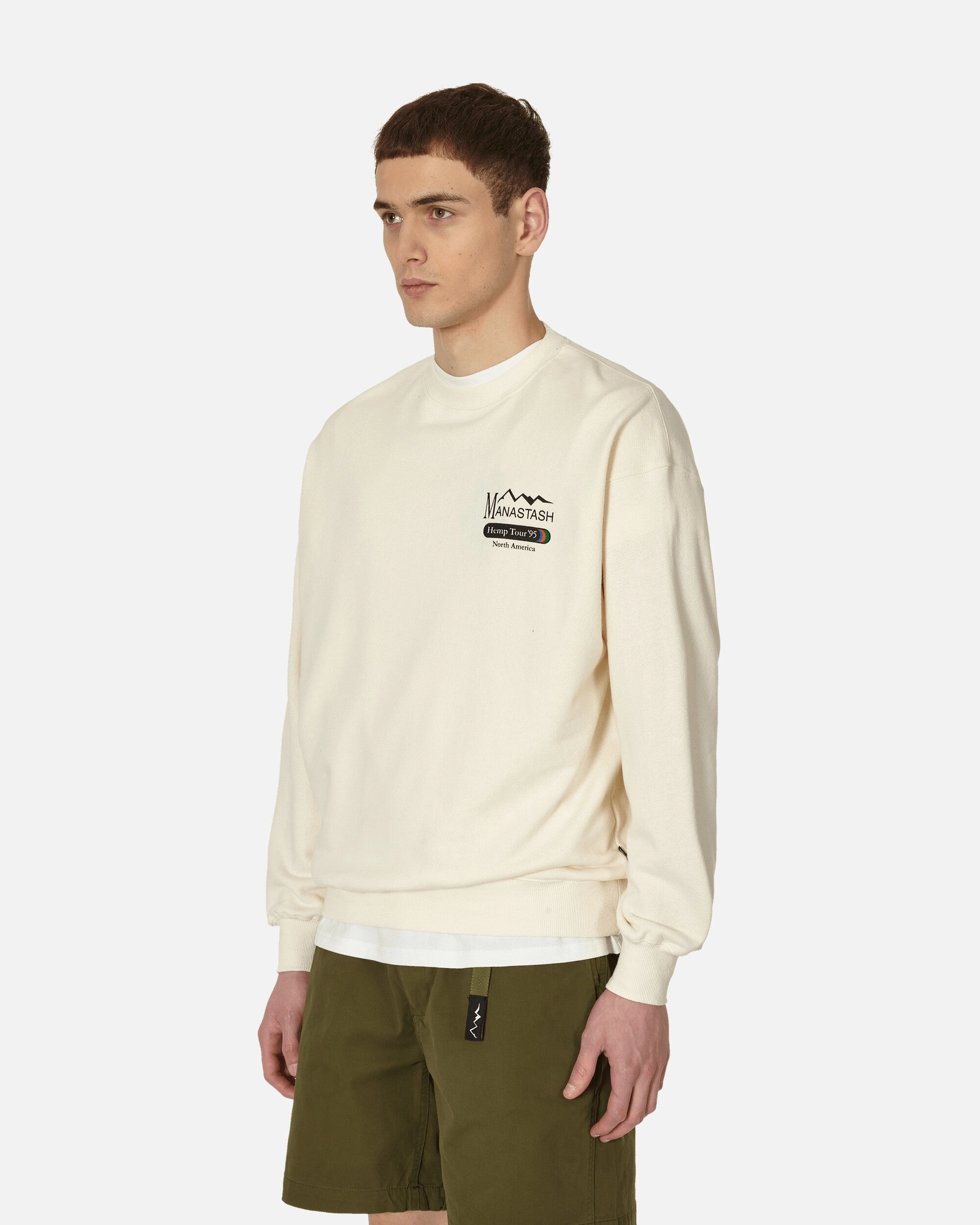 Hemp Tour Cascade Crewneck Sweatshirt Natural