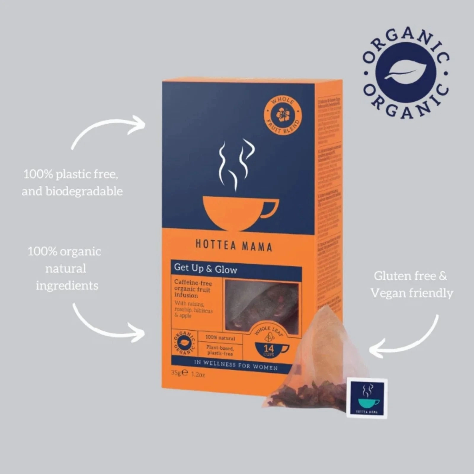 HotTea Mama Organic Get Up & Glow