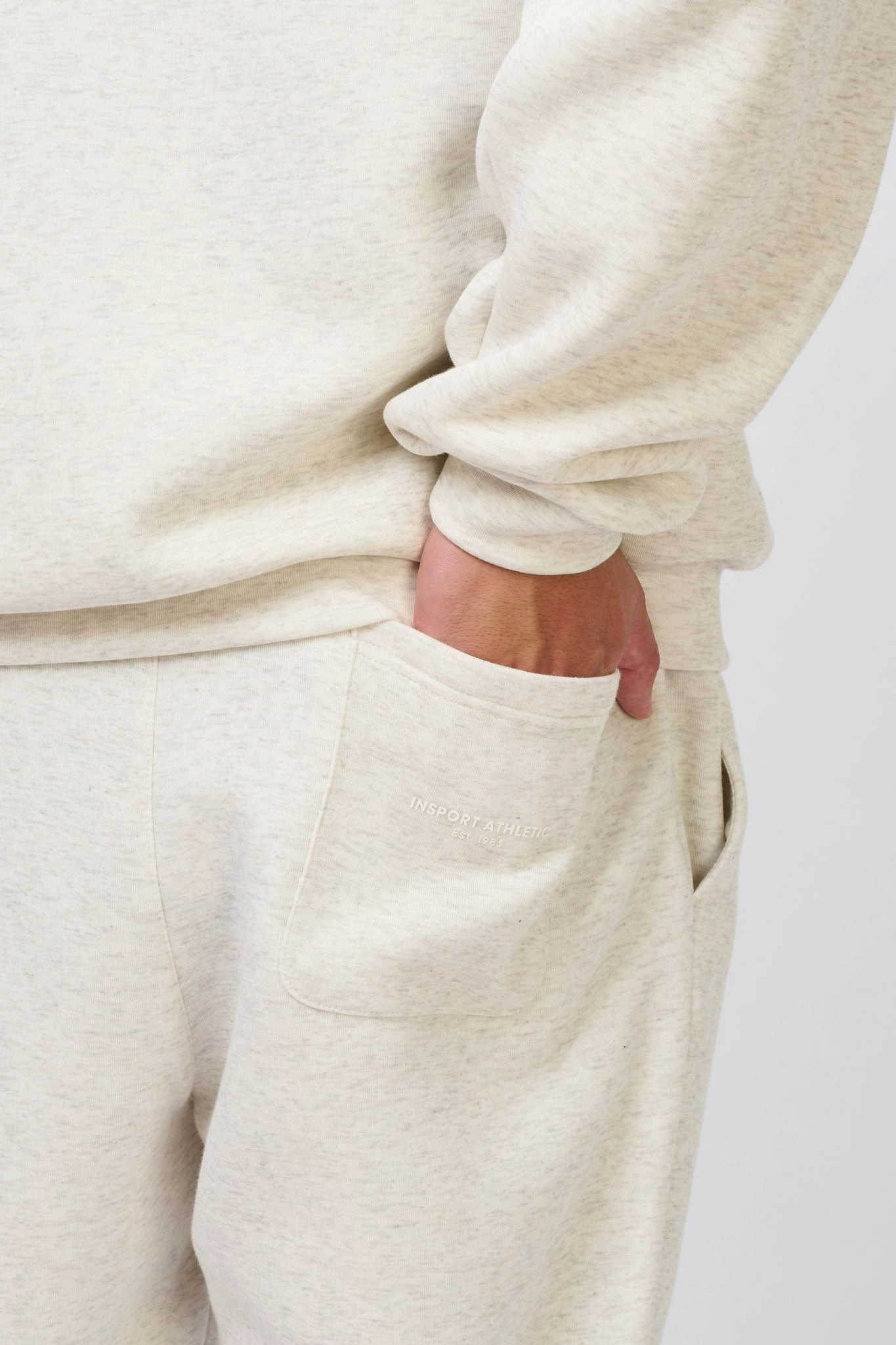 INSPORT MENS DENVER TECH TRACKPANTS OATMEAL