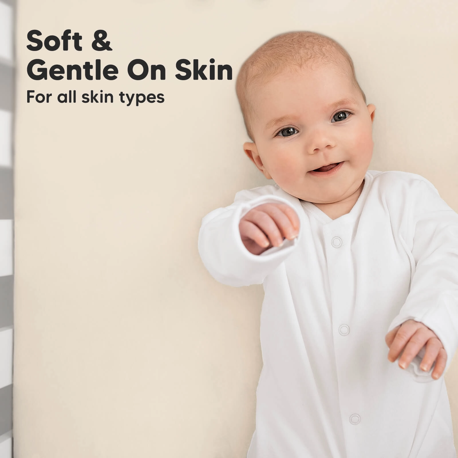 Isla Fitted Crib Sheets (Cameo)