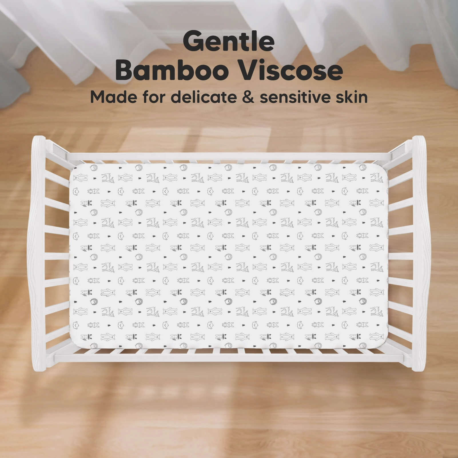 Isla Fitted Crib Sheets (Woodland)