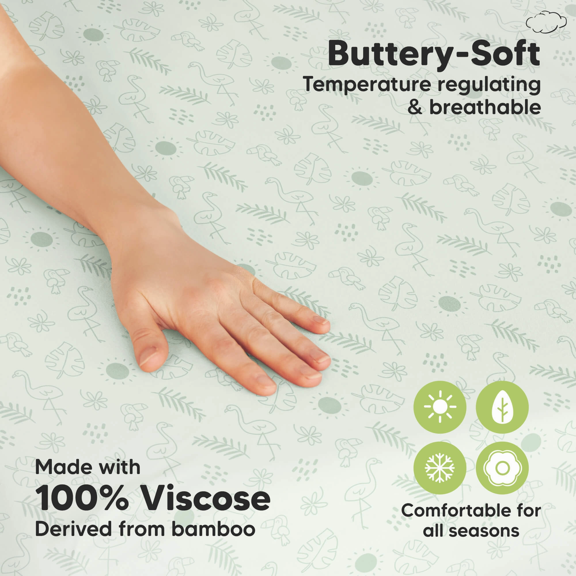 Isla Fitted Mini Crib Sheets (Tropic Oasis)