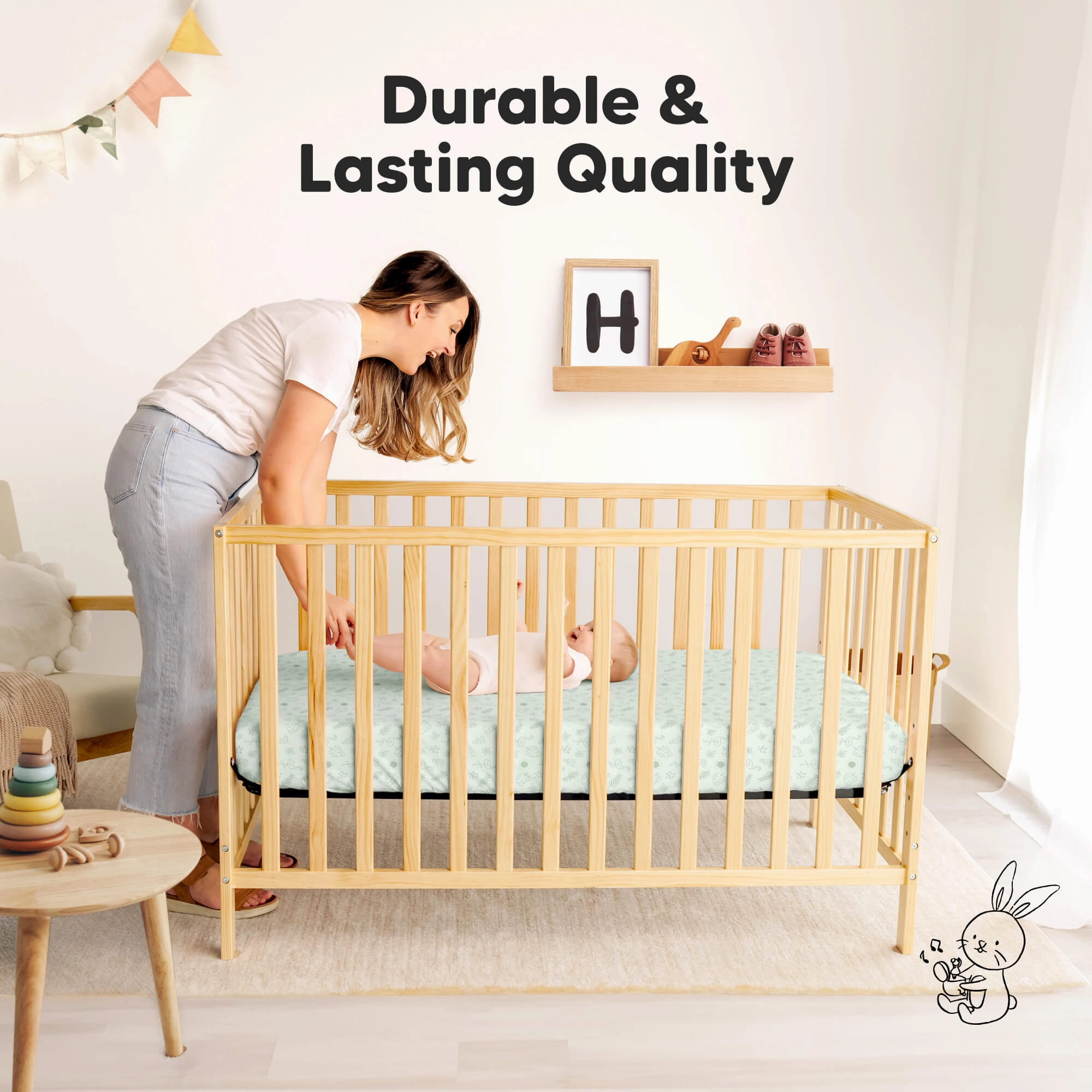 Isla Fitted Mini Crib Sheets (Tropic Oasis)