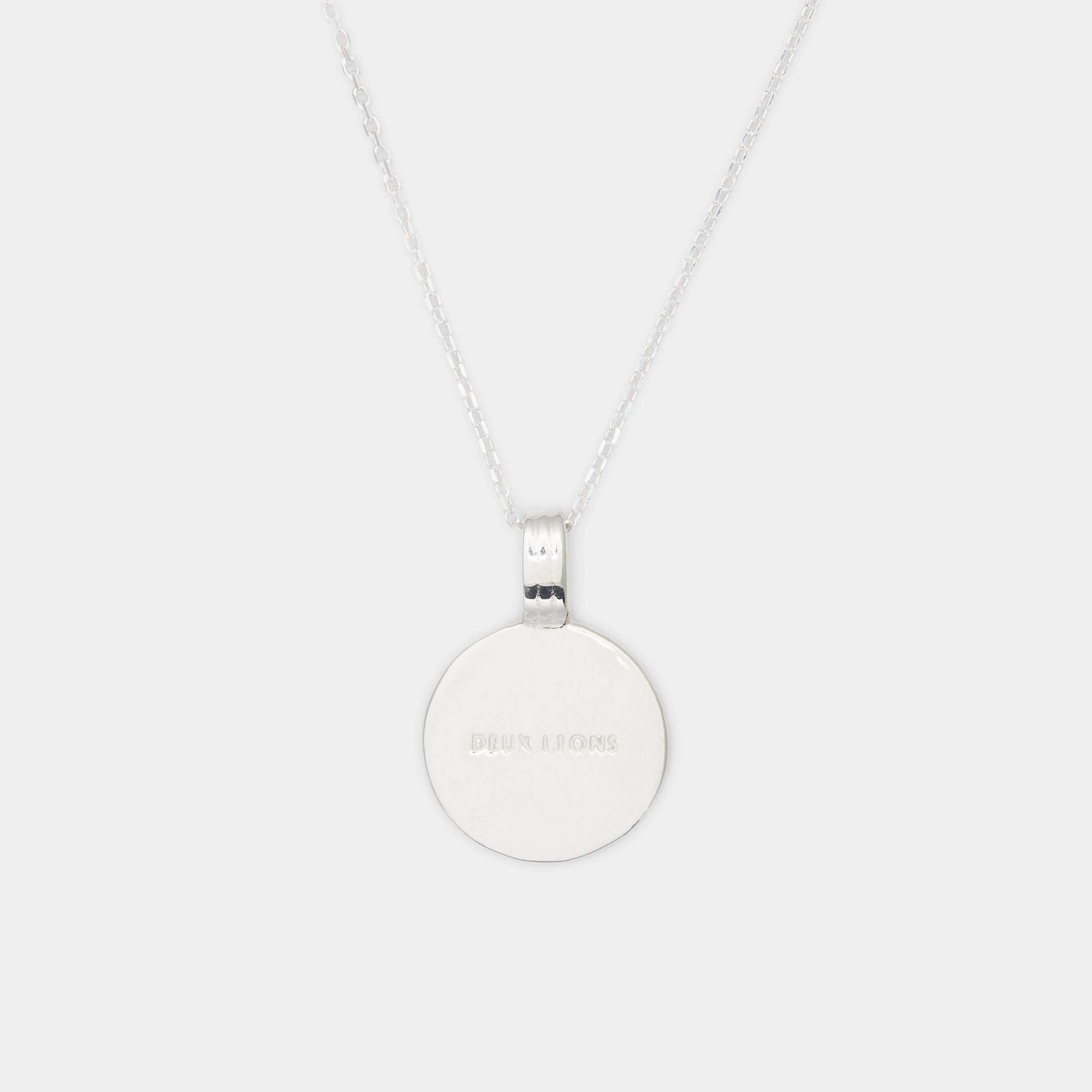 Joan Initial Medallion in Silver For Her