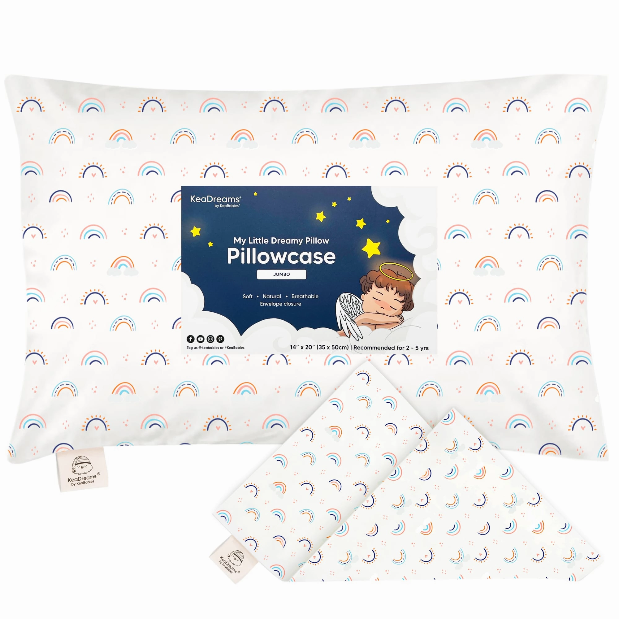 Jumbo Toddler Pillowcase 14X20"