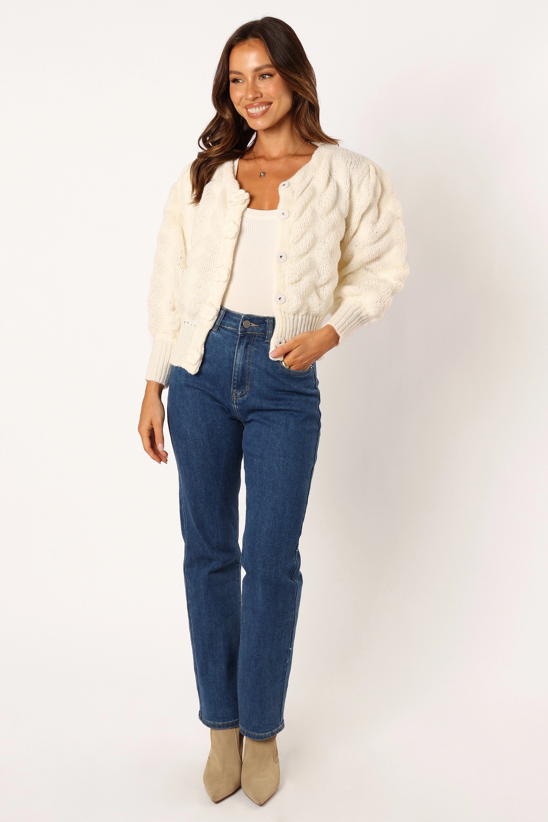 Kenia Cardigan - Ivory