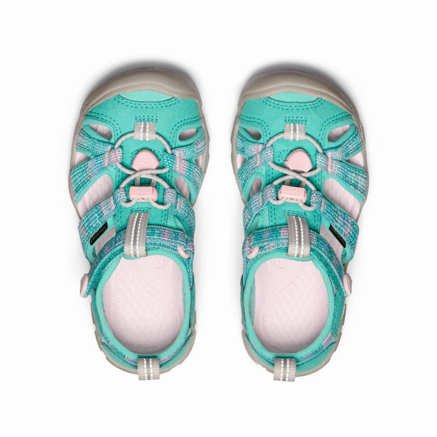 Little Kids' Seacamp II CNX  |  Bright Aqua/Giggle Pink