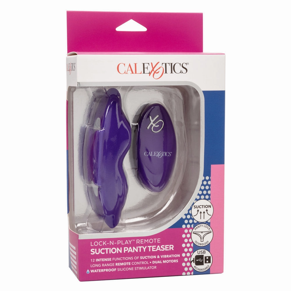 Lock-N-Play Remote Control Clitoral Suction Panty Teaser
