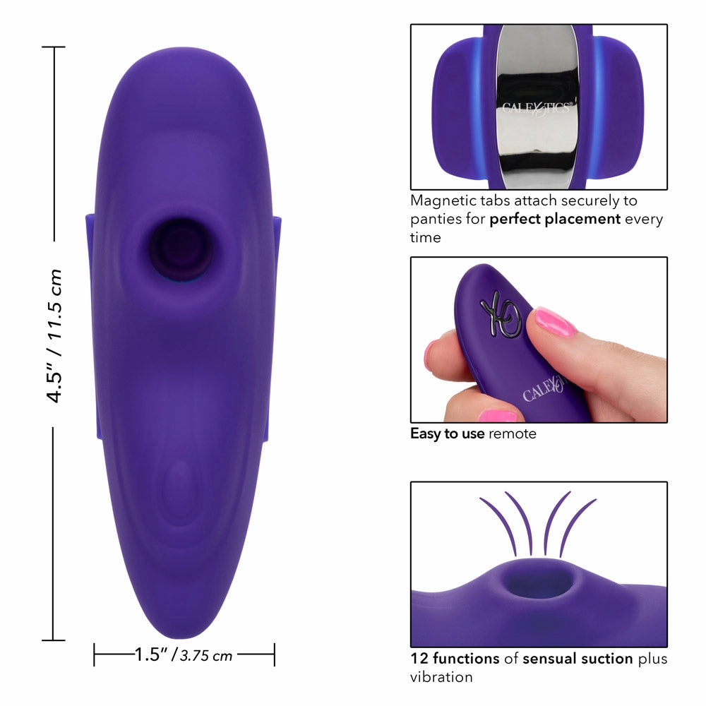 Lock-N-Play Remote Control Clitoral Suction Panty Teaser