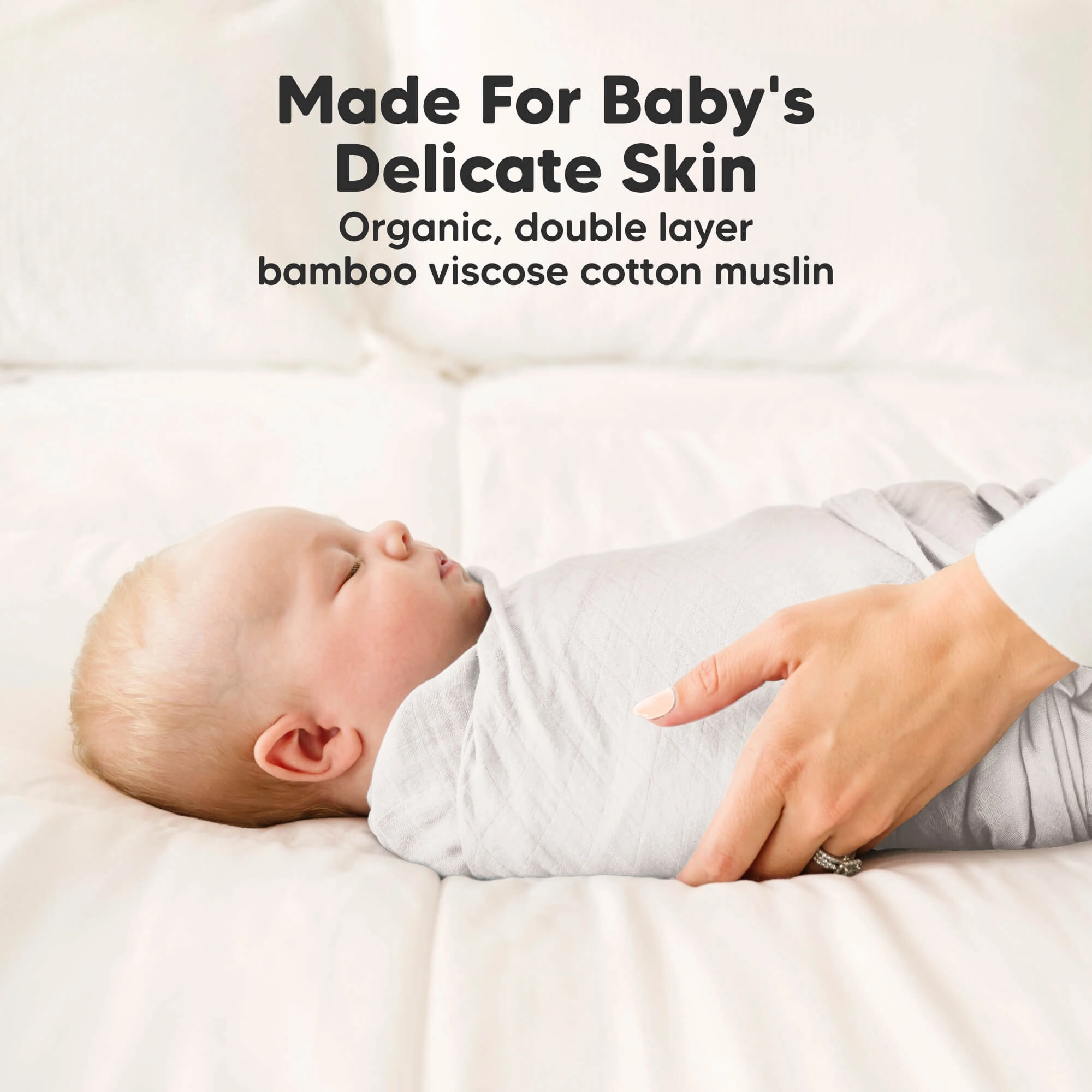 Lumi Muslin Swaddle Blankets (Nimbus)