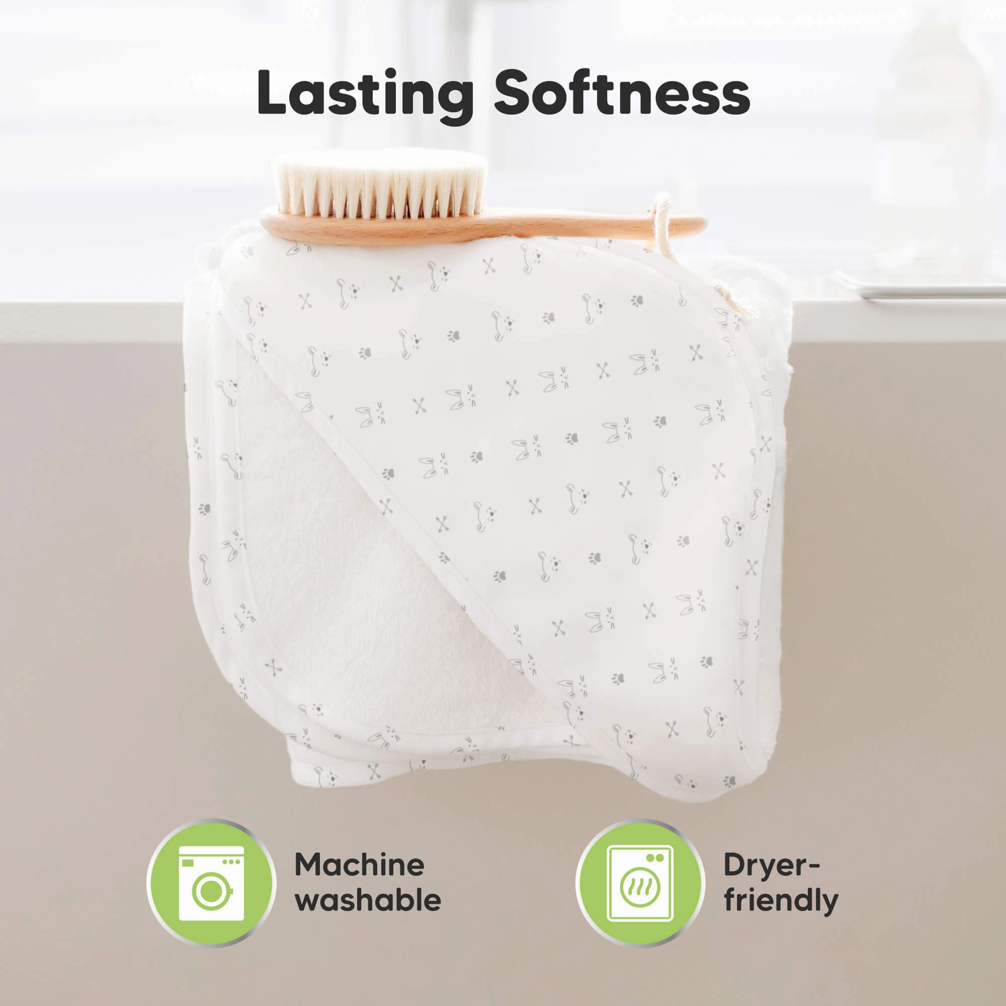 Luxe Baby Hooded Towel (Wildscape)