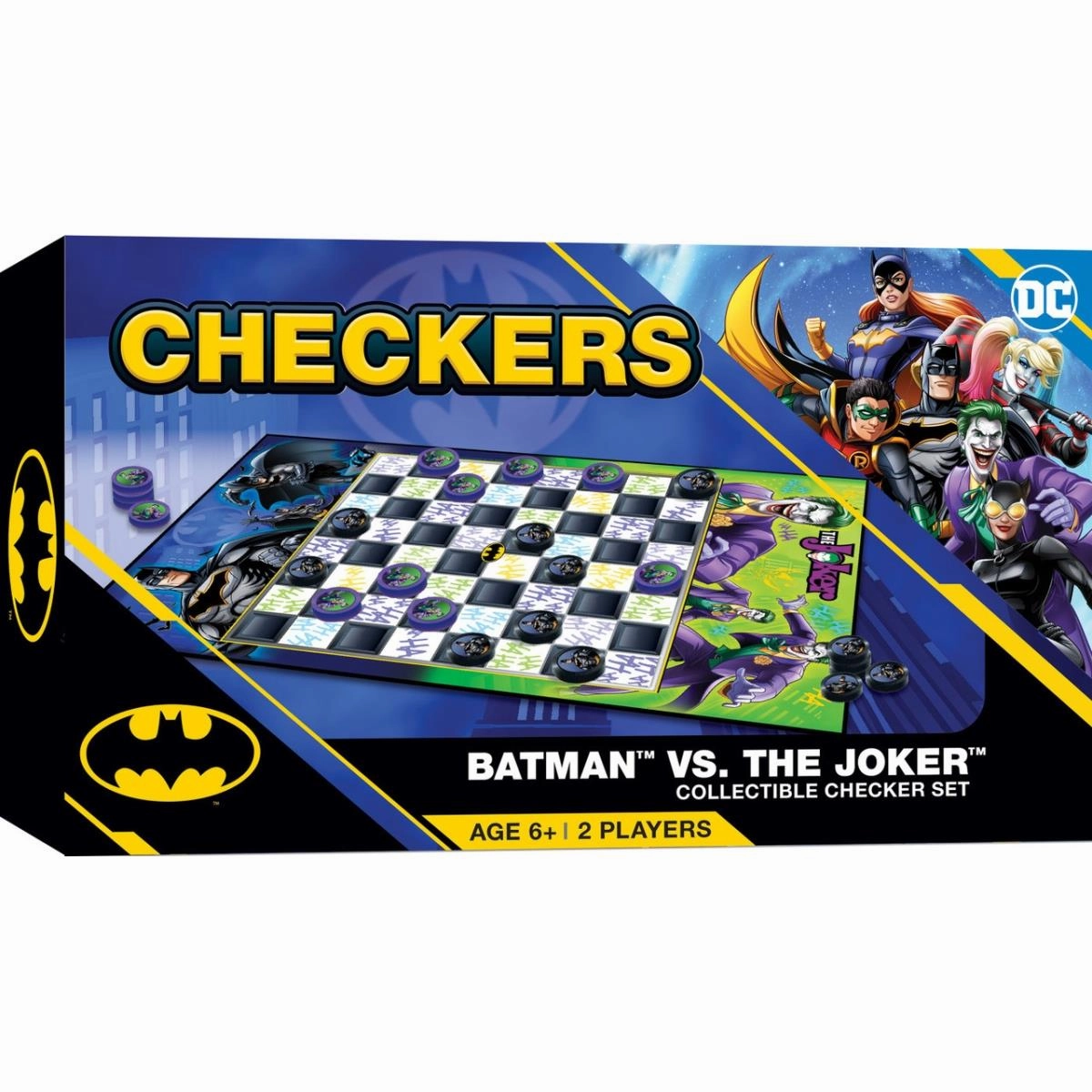 MasterPieces  Batman vs Joker Checkers Board Game