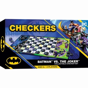 MasterPieces  Batman vs Joker Checkers Board Game