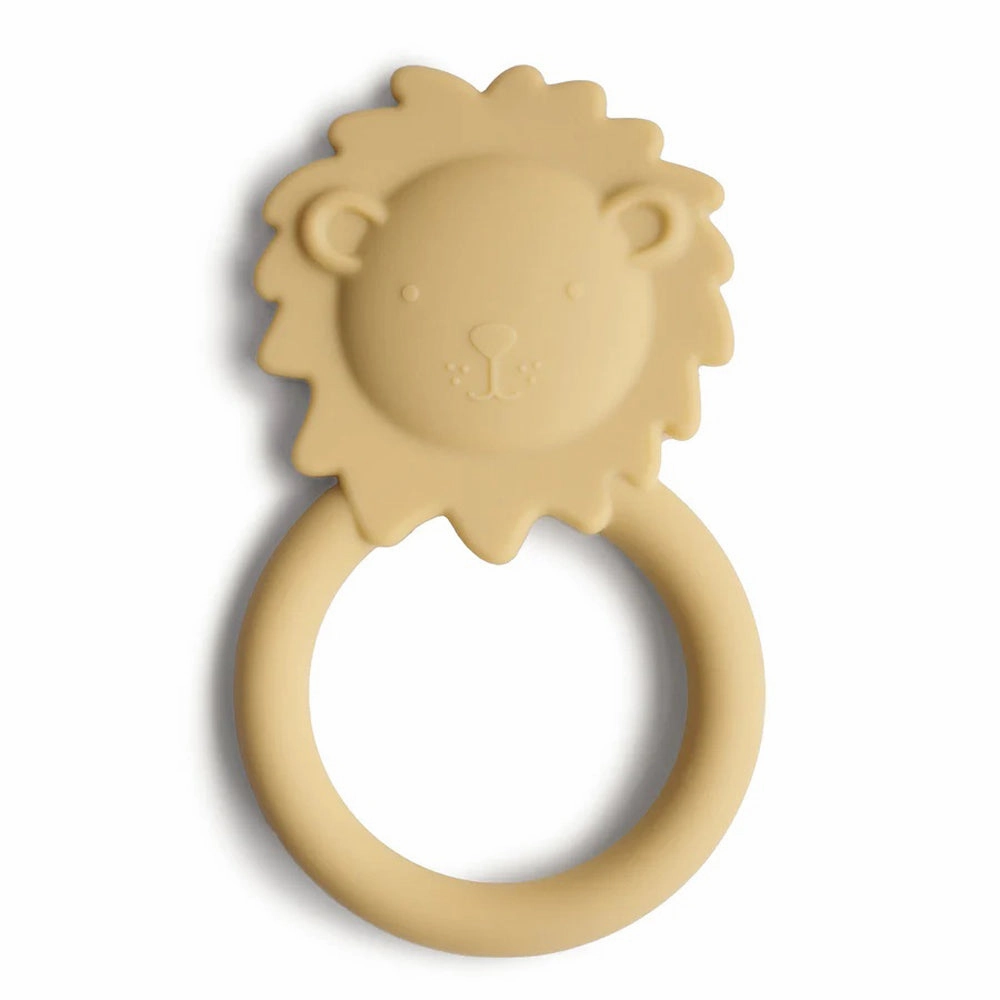 Mushie Animal Teether Lion