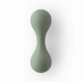 Mushie Silicone Baby Rattle Toy Dried Thyme