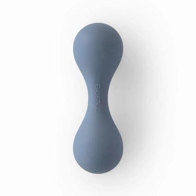 Mushie Silicone Baby Rattle Toy Tradewinds